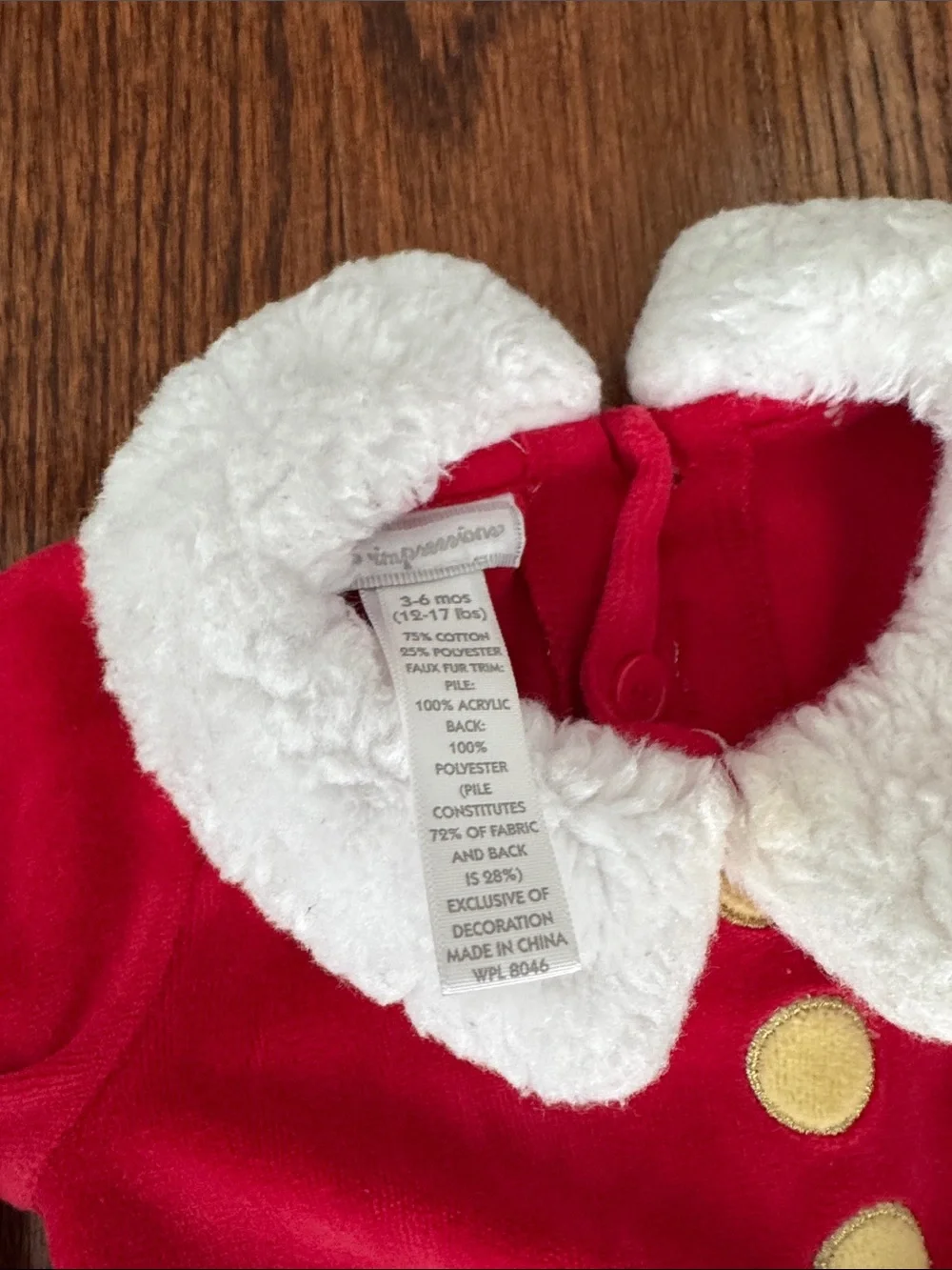 Little Me Red Baby Holiday Outfit Trio with Tutu & Bear Romper